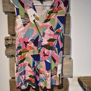 Colorful Floral Women's Top